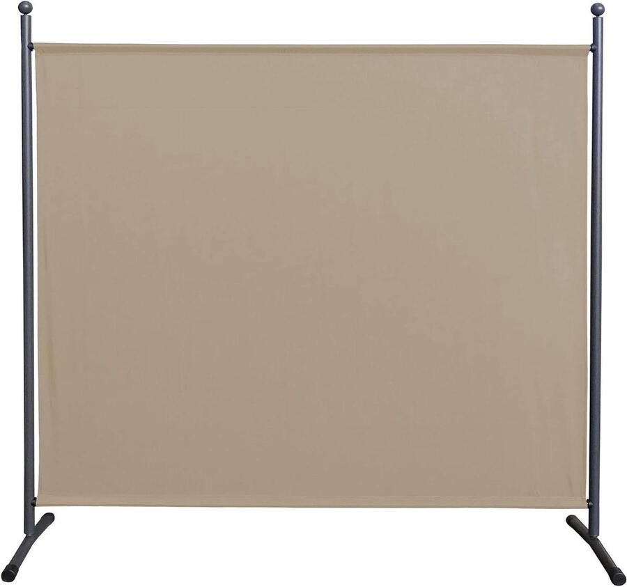 Paravent Kamerverdeler Buiten en Binnen 1 stuk Zandkleurig Stof 180 x 178 cm