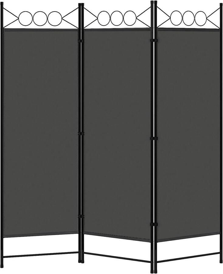 Rootz Living Rootz Paravent Room Divider Opvouwbaar privacyscherm Ruimteverdeler Binnen Buiten Polyesterstof 167cm x 172cm (3 stuks) 223cm x 172cm (4 stuks)