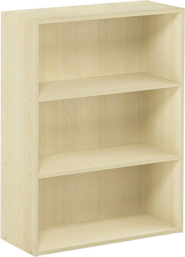 Pasir 3-laags open plank boekenkasten stoombeuken 57 7 (breedte) x 80 (hoogte) x 24 1 (diepte) cm