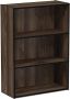 Pasir 3-Tier Open Shelf Boekenkast Steam Beuken 57 7 (breedte) x 80 (hoogte) x 24 1 (diepte) cm - Thumbnail 2