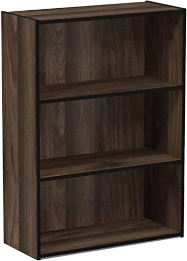 Pasir 3-Tier Open Shelf Boekenkast Steam Beuken 57 7 (breedte) x 80 (hoogte) x 24 1 (diepte) cm