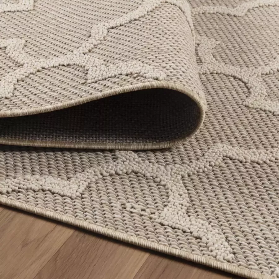 Ayyildiz Patara buitenkleed 140 x 200 beige 100% polypropyleen 8mm dikte 1400 g m² – geschikt voor binnen en buiten - Foto 2
