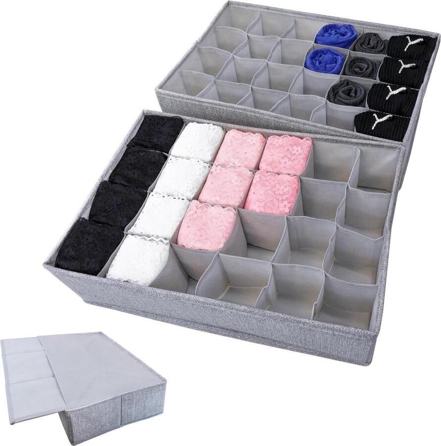 Pax 50 Organizer voor IKEA Kledingkast opbergsysteem 2-delige boxenset stof