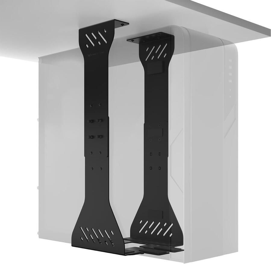 PC Houder onder bureau Verstelbare computerhouder Draagvermogen 35 kg