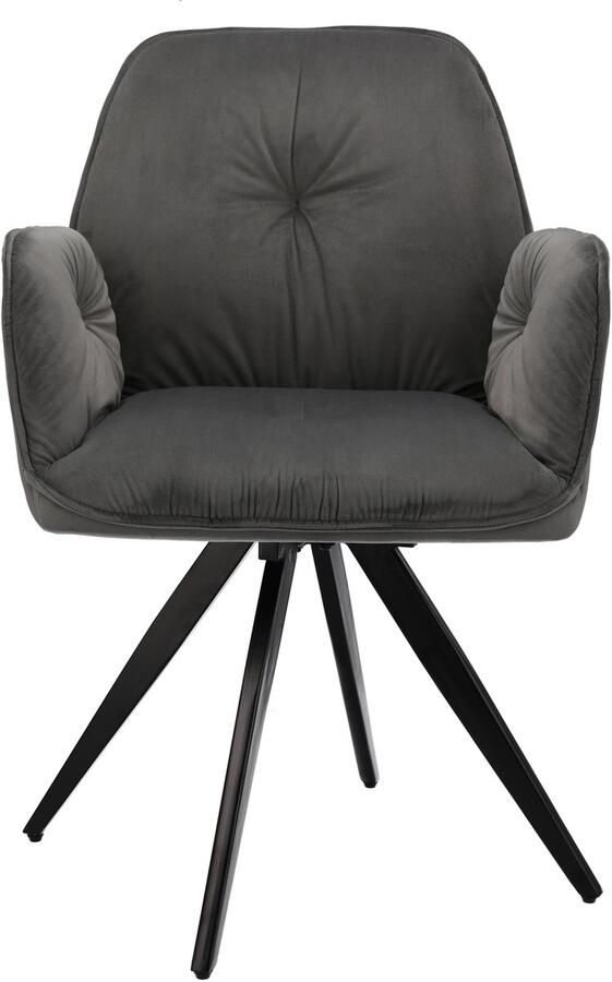 PERLA grijze draaistoel