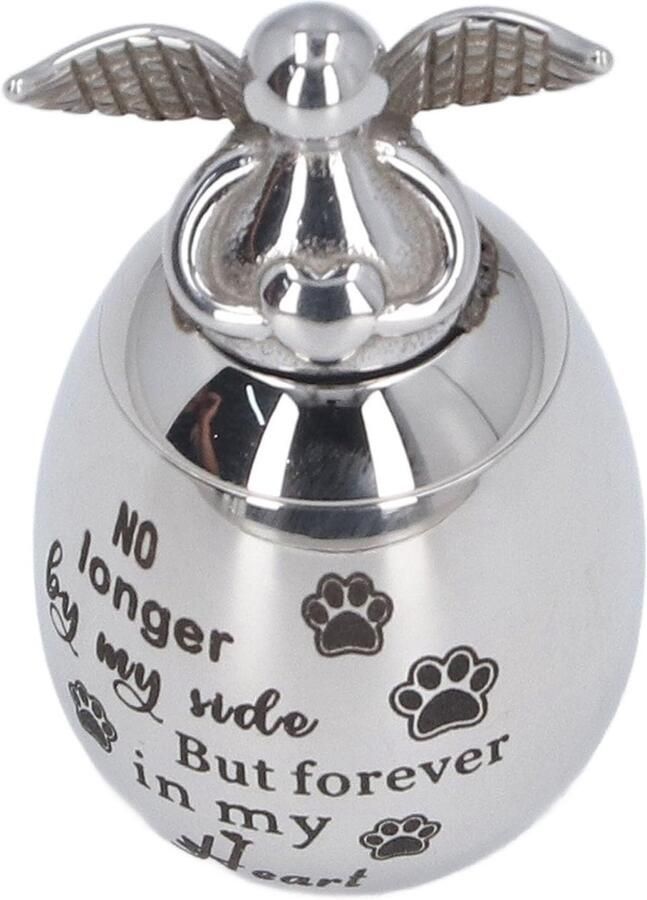 Pet Urns for Dogs and Cats Pet Ash Mementos Pet Cremation Urn Stainless Steel Exquisite Stainless High Strength for Mantle Bookshelf (Claw Print