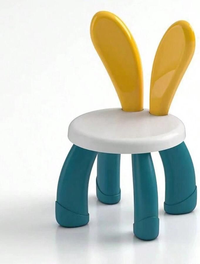 Peuter krukje met rugleuning en konijnenoren