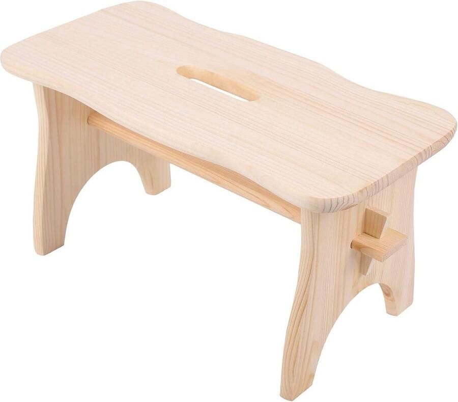 Multifunctionele massief cederen kinderkruk uniek stuk voor tuinplantenstandaard en bijzettafel 30x35x36cm Houten kruk