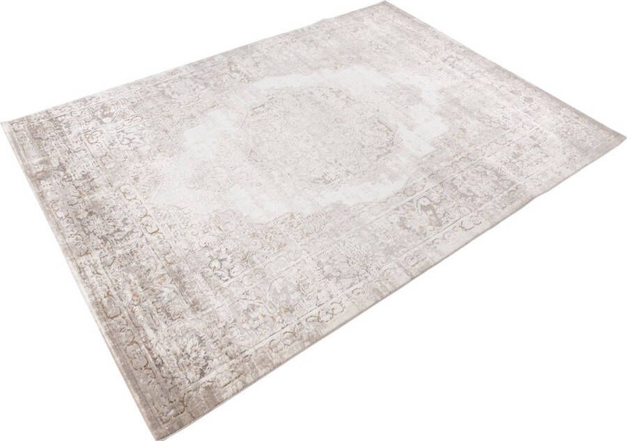 Lalee Pierre Cardin Paris Vintage Super zacht Shinny 3D Vloerkleed – hotel sjiek design tapijt fraai – Karpet 200x290- Taupe beige