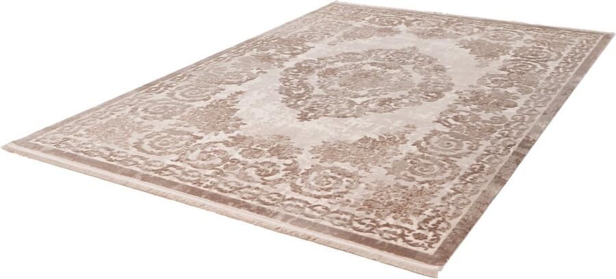 Pierre Cardin Vendome Lalee- Vintage Super zacht Shinny acryl viscose Vloerkleed – hotel sjiek design tapijt fraai – modern designer Karpet 160x230- Beige