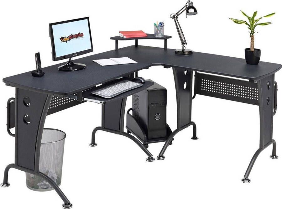 Piranha PC21G UNICORN Hoekbureau Antraciet Zwart