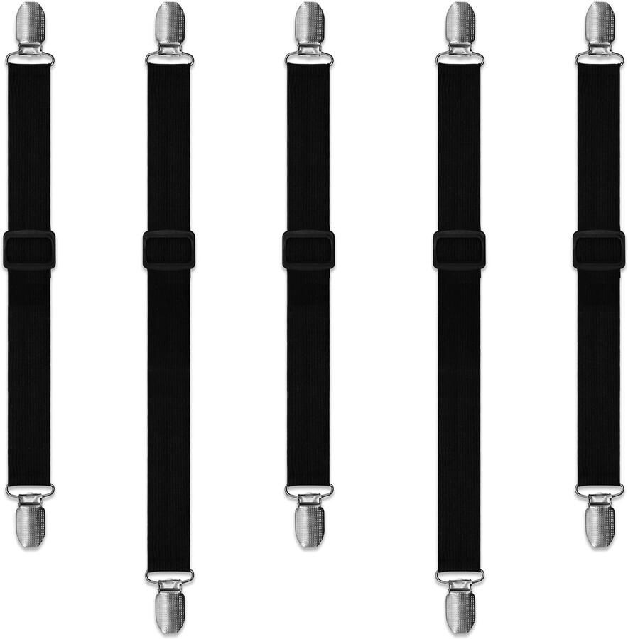 Ibenzoa Tafelkleedklemmen Set van 5 voor Buiten en Binnen Gebruik Verstelbaar en Stevig