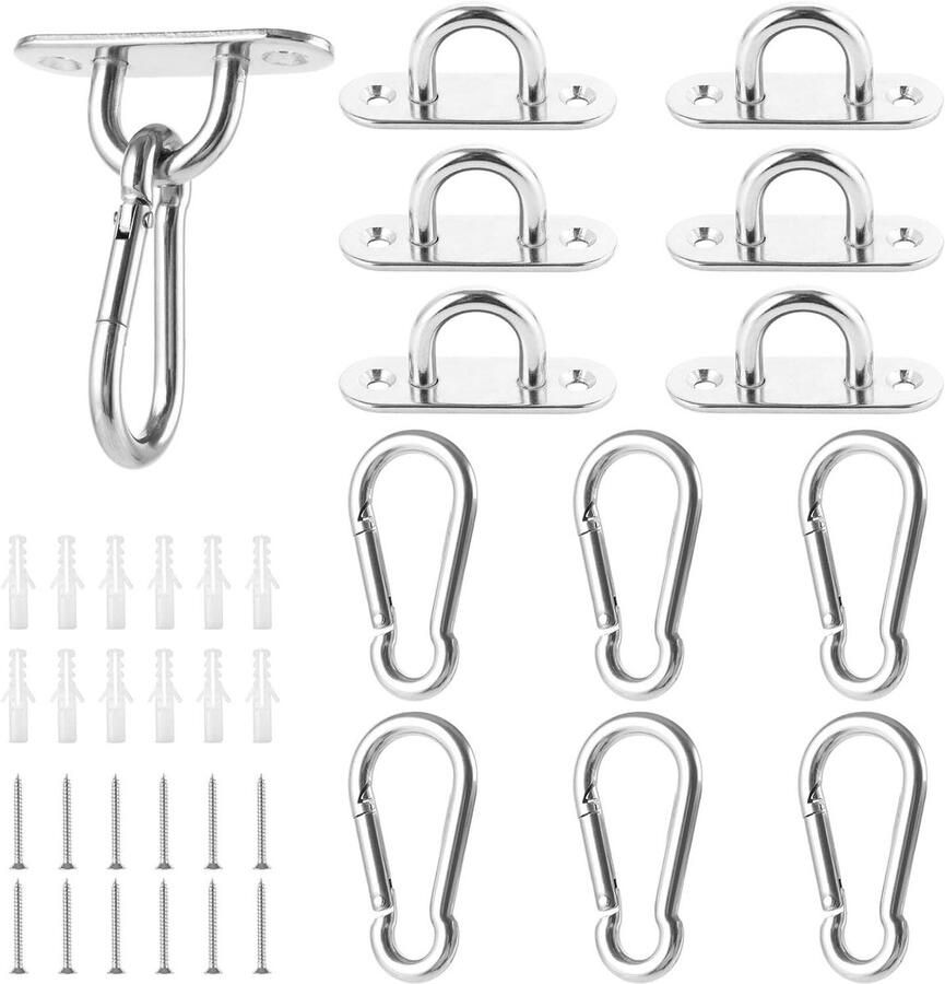 Plafondhaken 12 stuks zware belasting voor zonnezeil bevestiging