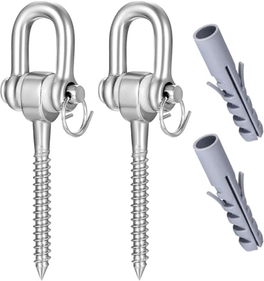 Plafondhaken set 200 kg voor hangstoelen lampen en decoratie