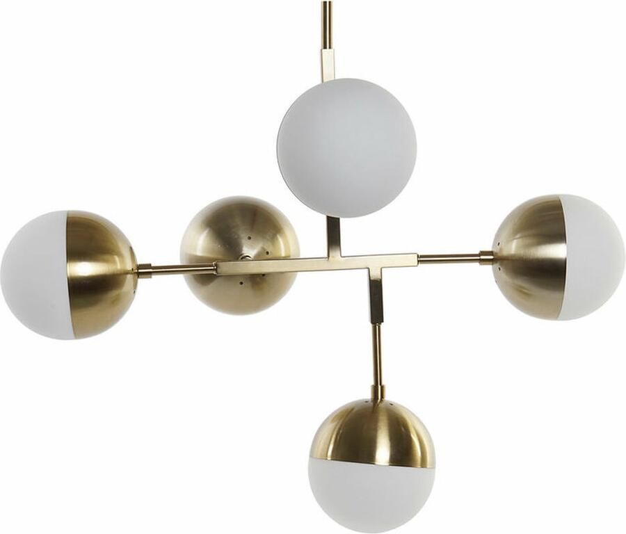Plafondlamp DKD Home Decor Metaal Kristal Gouden (74 x 52 x 168 cm)