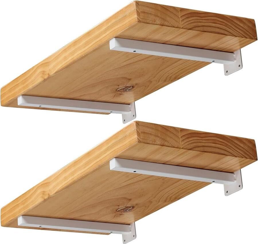 Plank beugels metaal wit 20 cm set van 4 drijvende wandplankbeugels ijzeren pijpenplank console 60 kg laadvermogen