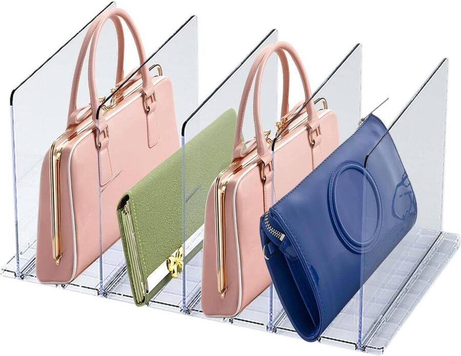 Plank Verdelers Voor Kast Verstelbare Organizer Met Base Purse Separator Voor Boekenplank Slaapkamer Kantoor Organisatie