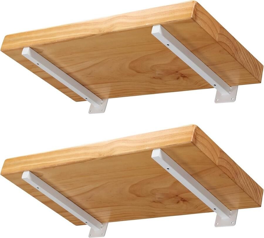 Plankbeugels wit 30 cm stevig en stijlvol set van 4