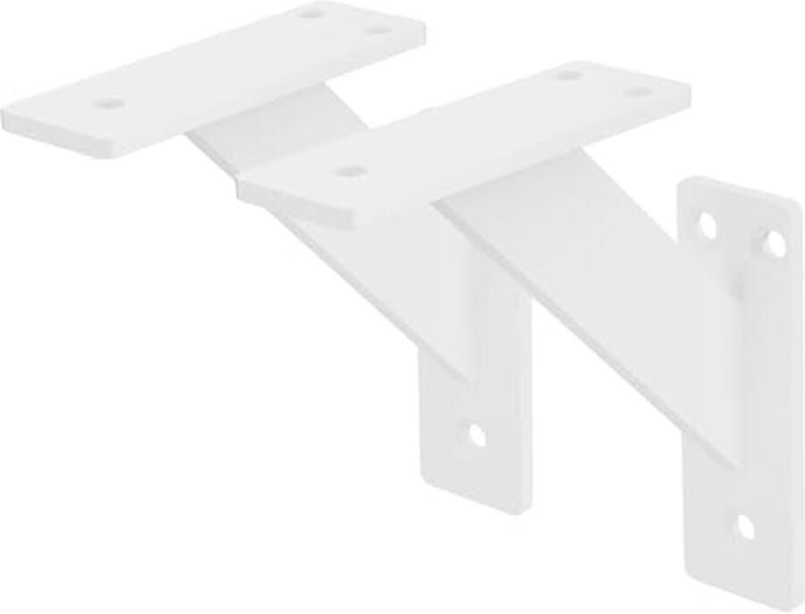 Plankdrager 120x120 mm Wit Aluminium Zwevende Wandplank Houder voor DIY-projecten