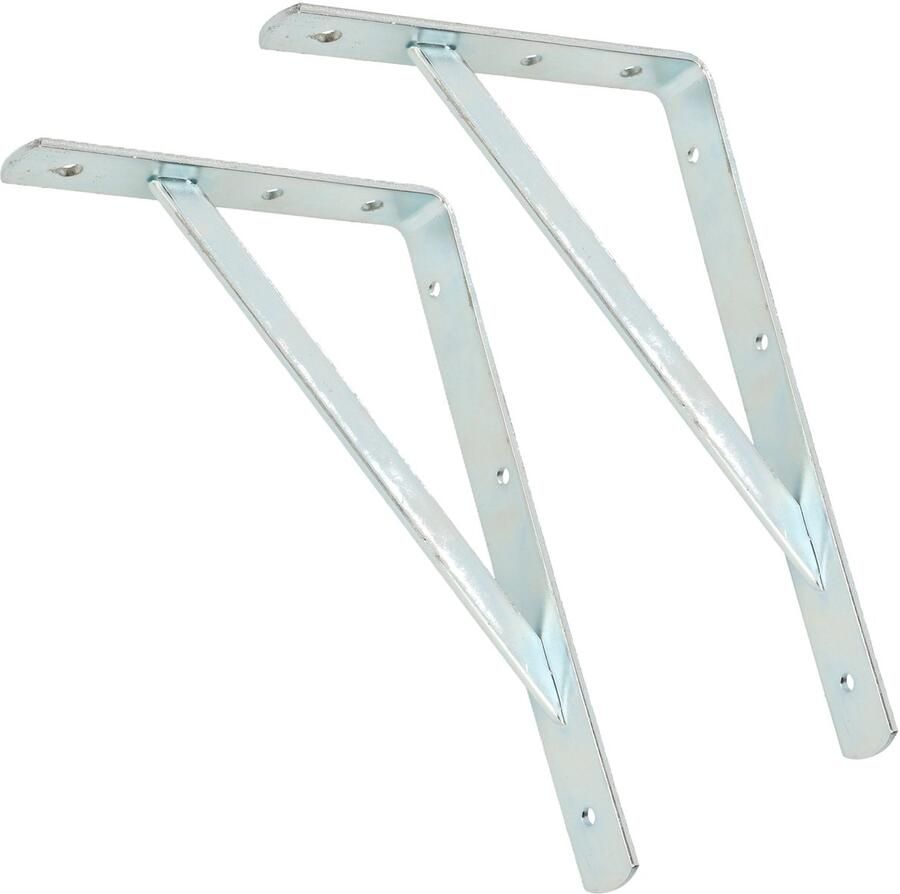 Plankdrager 2x staal met schoor 29 x 20 cm 300 kg Schapdrager Beugel Steun wandplanken