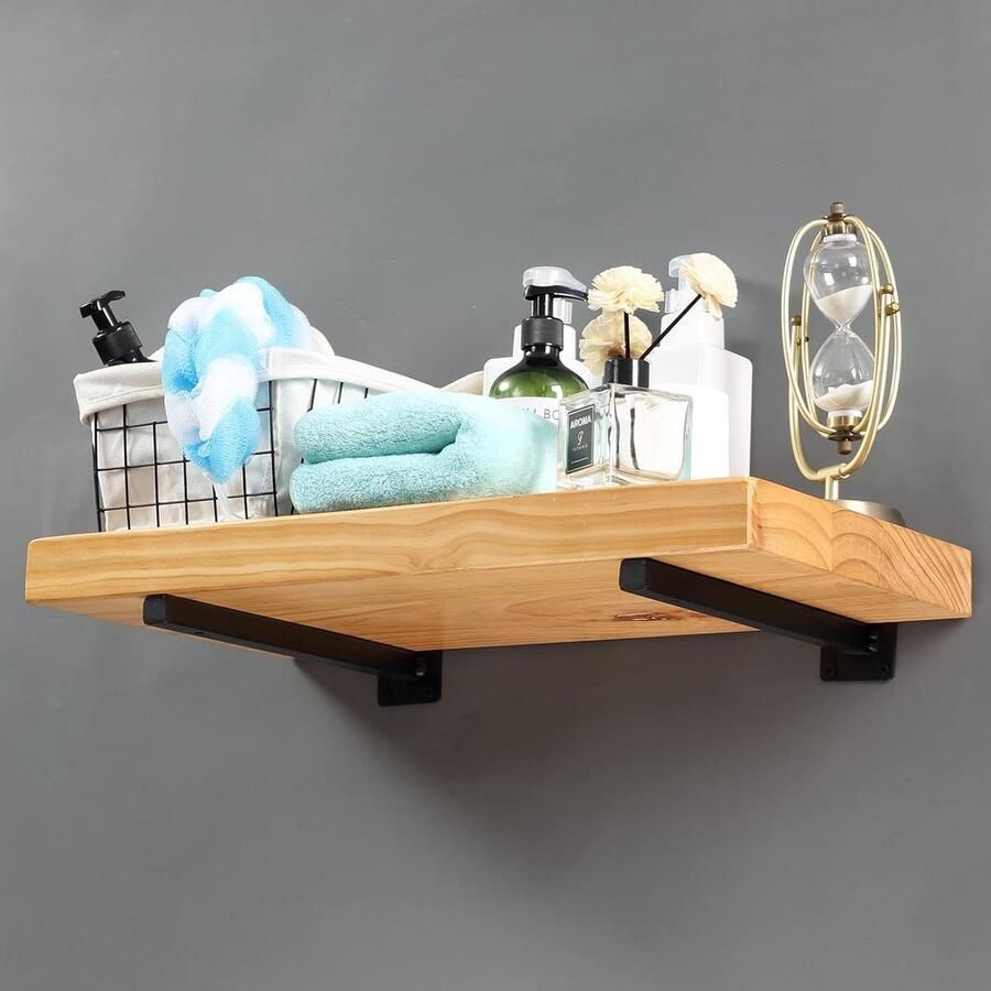 Plankdrager metaal zwart 30 cm drijvende plankhouder 4 stuks voor doe-het-zelf wandmontage wandhouder voor airconditioning boeken in woonkamer kantoor en keuken