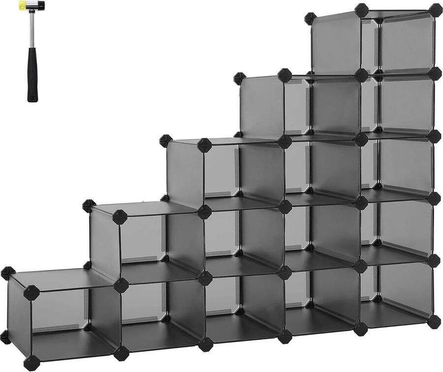 Schoenenkast met spiegel Schoenenrek plankensysteem Insteekbare plank set Kapstok voor slaapkamer 30 x 1112 x 862 cm Grijs LPC44G Schoenenkast met spiegel