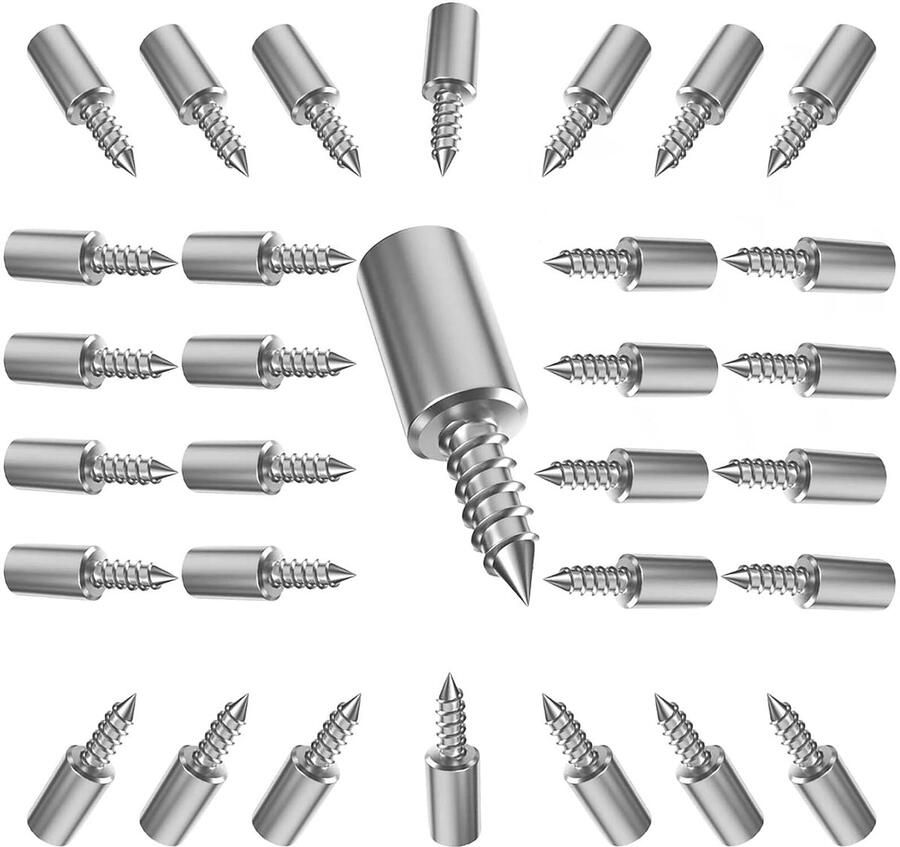 Plankhouders en plankpennen Zelftappend 30 stuks Geschikt voor boekenkasten