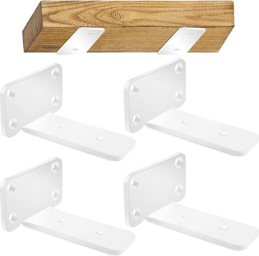 Plankhouders Hoogwaardig staal Set van 4 15 20 25 30 cm