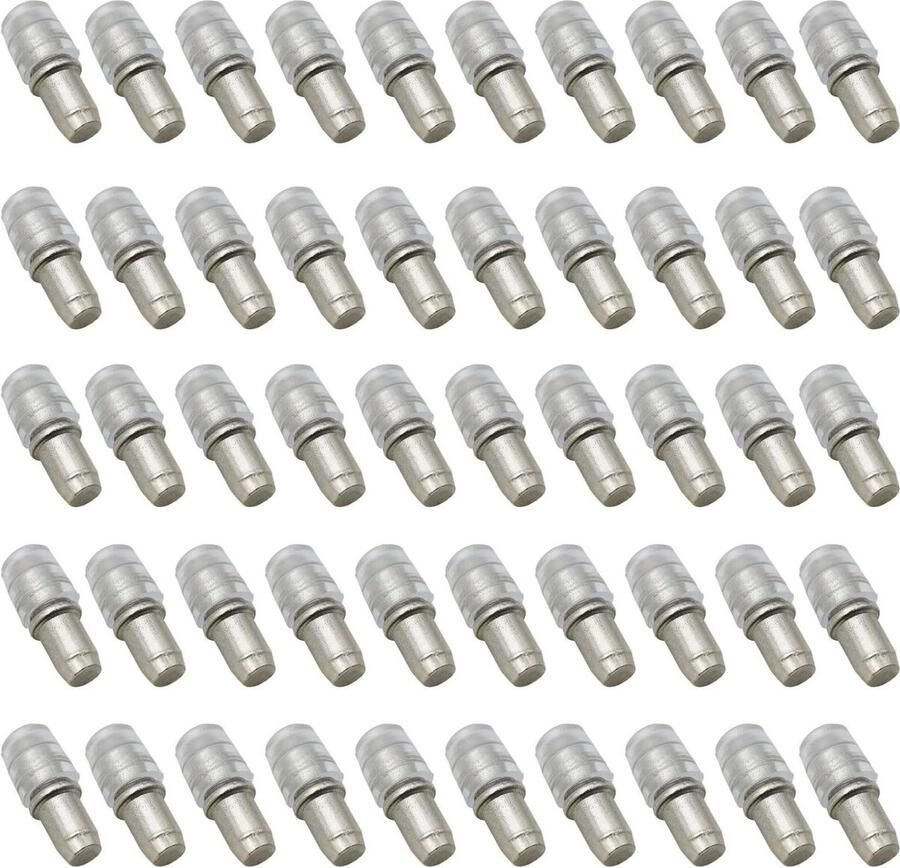 Plankhouders Plankdragers voor kast en boekenkast 50 stuks incl. rubberen manchet