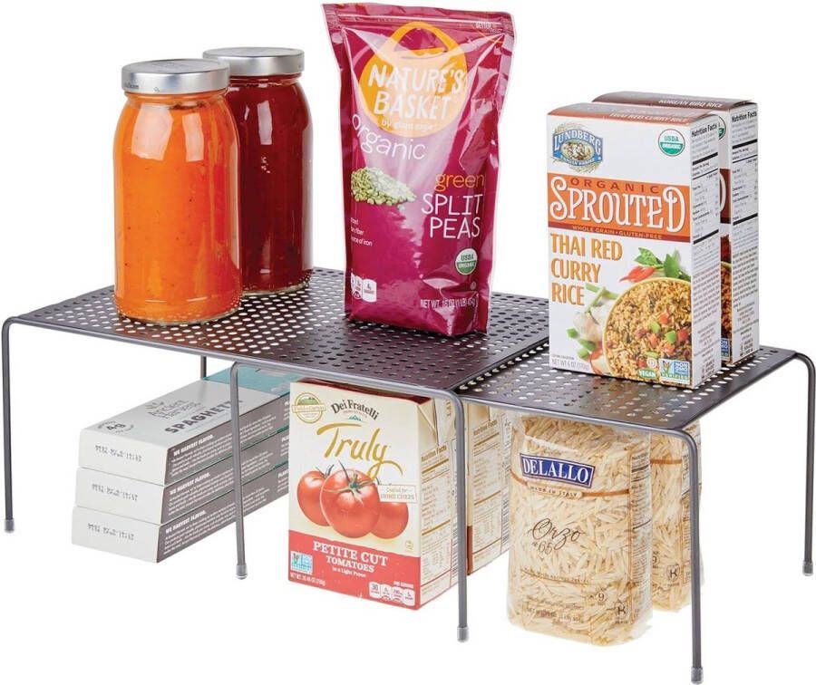 Plankinzet voor keukenkast Praktische metalen serviesplank voor meer opbergruimte Uittrekbare kastinzet