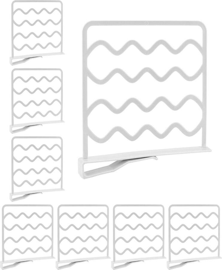 8 stuks plankverdelers kledingkast plankverdelers kastverdelers niet boren kunststof organiseren kleding handdoeken boeken