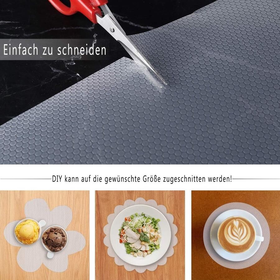 Plankvoering Keukenladematten niet klevende EVA koelkastvoeringen met waterdichte duurzame koelkasttafelplacemats voor kast ladevoering (Transparant 30x150cm)