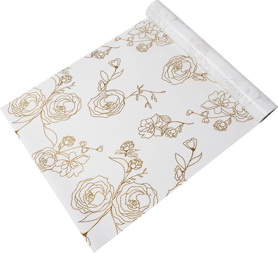 Plankvoering – Premium kastvoering voor keuken – Niet-klevende plankvoeringen voor keukenkasten – Waterdicht plankpapier met modern patroon – Duurzame EVA kastvoeringen（30*500cm） paarse zonnebloem - Foto 10