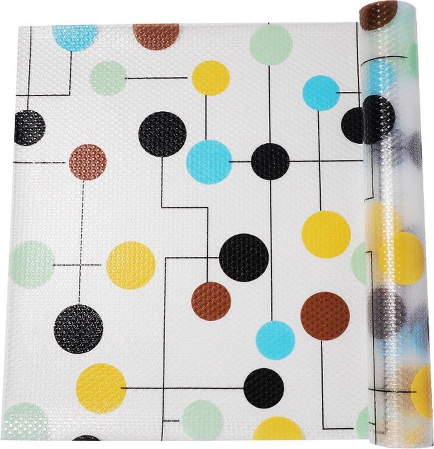 Plankvoering – Premium kastvoering voor keuken – Niet-klevende plankvoeringen voor keukenkasten – Waterdicht plankpapier met modern patroon – Duurzame EVA kastvoeringen（30*500cm） paarse zonnebloem - Foto 3