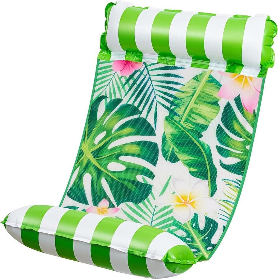 Planten Opblaasbare Waterhangmat voor Volwassenen Draagbare Zwemmen Rafts Multifunctionele Drijvende Hangmat Water Lounge Stoel Drifter voor Strand Floaty Party Waterhangmat