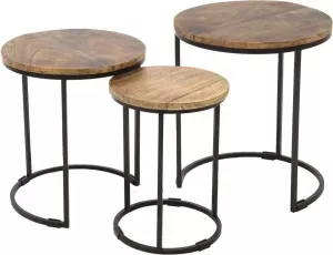Plantentafel Everyday Trio Set Sidetable Straight 29–38–47 cm salontafels rond