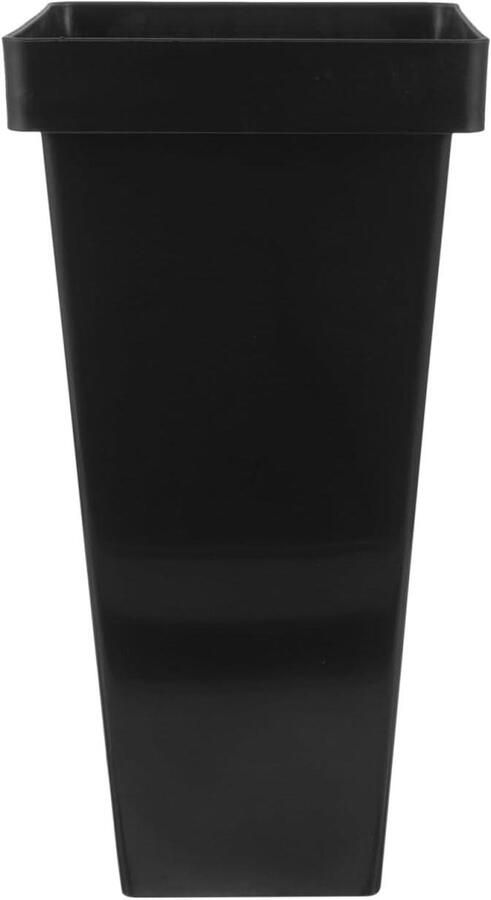 Plastic Parapluhouder Zwart Vierkant Voor Paraplu's en Wandelstokken Staande Opbergbak voor Hal Ruimtebesparende Paraplustandaard met Hoog Emmerontwerp