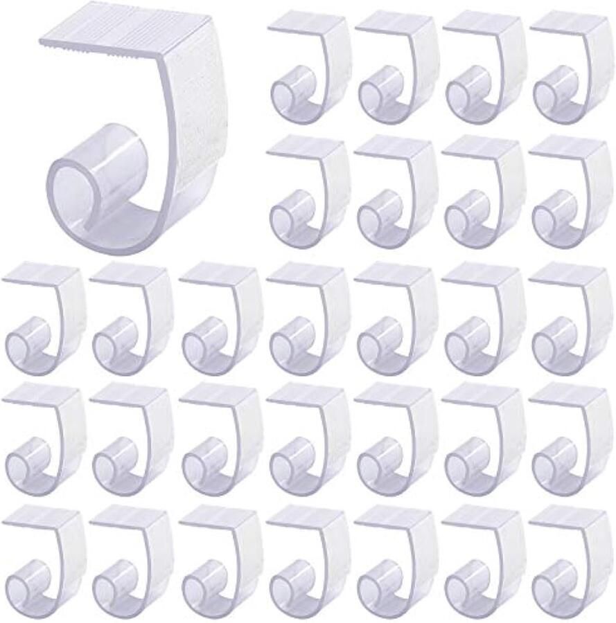 Plastic tafelkleed clips tafelkleed clips tafel plint clips met klittenbandsluiting voor 1 38-1 77 inch tafels ideaal voor binnen buiten bruiloft feest picknick