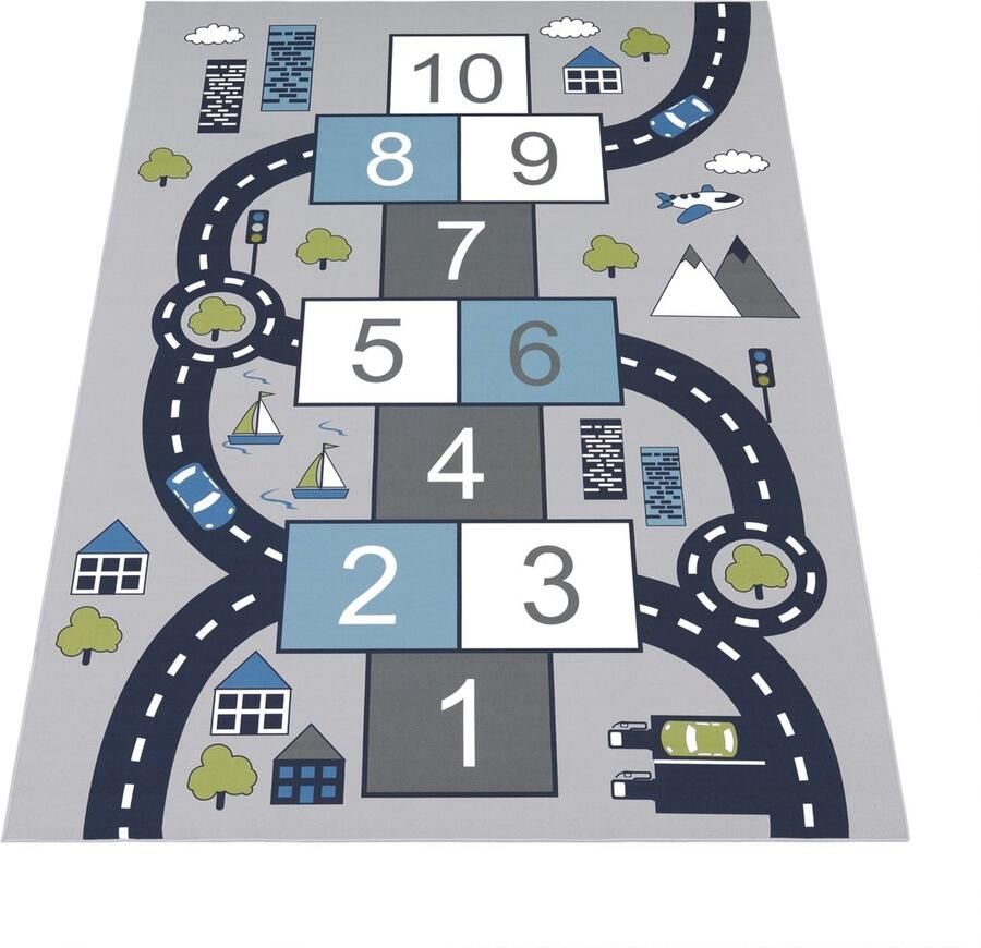Play Rug van kinderen Patroon van de stadsstraten Zacht duurzaam en gemakkelijk schoon te maken