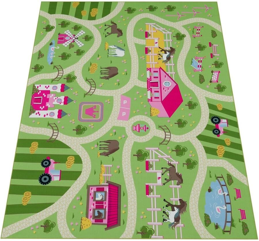 Play Rug voor kinderen-Classic Street Map-Soft Duurzaam en gemakkelijk opruimen-Kinderkamer