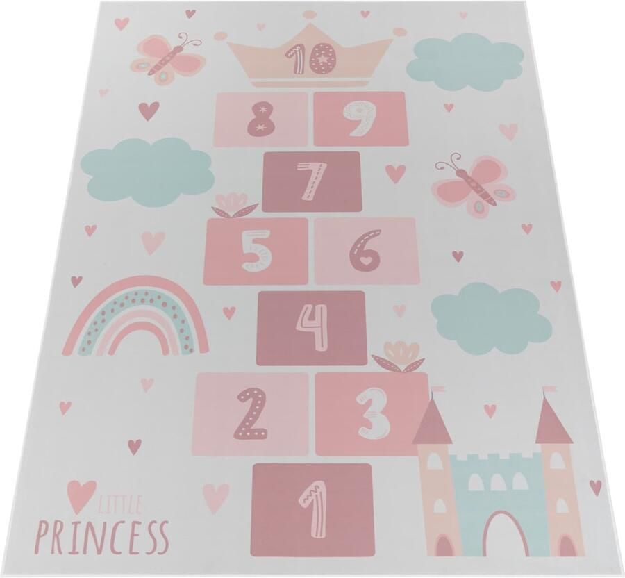 Play Rug voor kinderen-Design City straten-Duurzaam en zacht kort tapijt