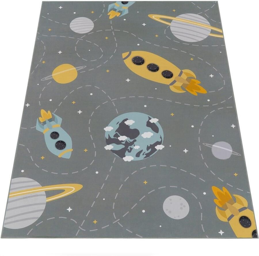 Play -vloerkleed voor kinderen Creative City straten Zacht duurzaam en gemakkelijk schoon tapijt