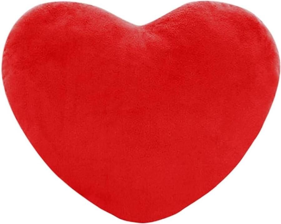 Pluche kussen hartvorm rood 40x40 cm kussen hart kussen kinderen meisjes bank slaapkamer auto