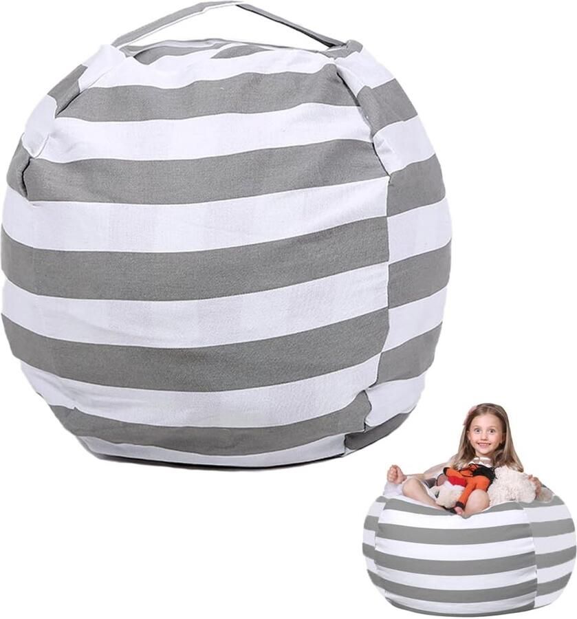 Pluche speelgoedtas hoogwaardig canvas 61 cm multifunctioneel