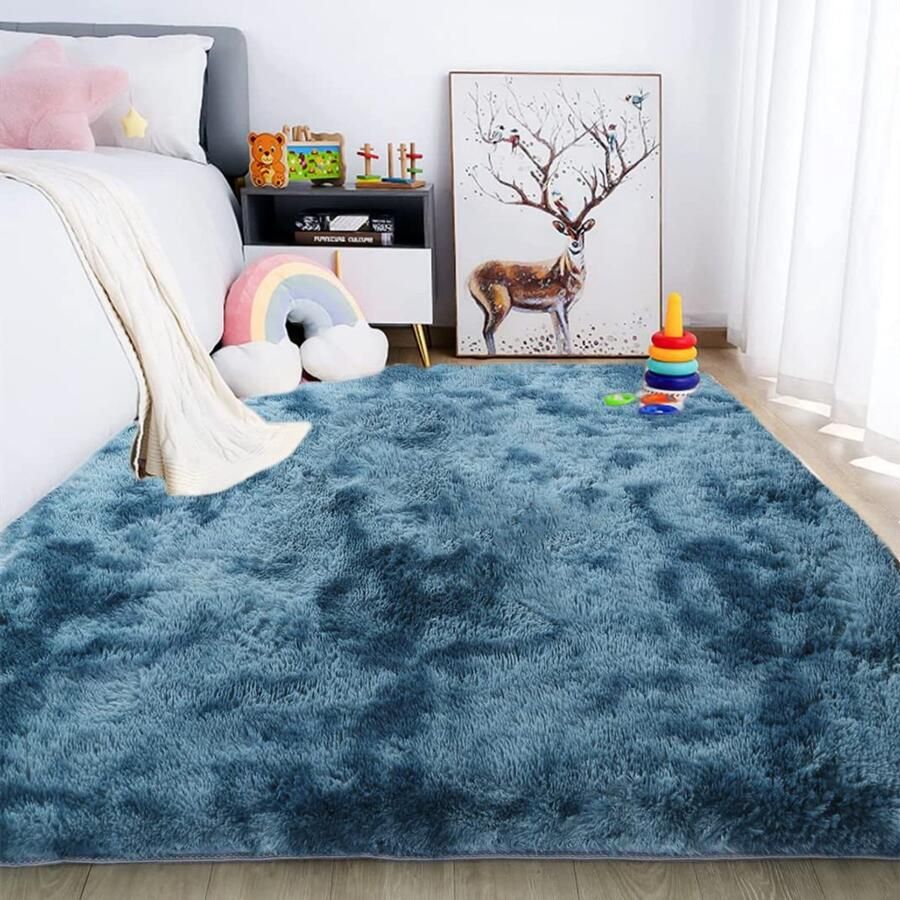 Pluche Tapijt Antislip Geschikt voor Meerdere Ruimtes 1 stuk Kleuren 160 x 200 cm