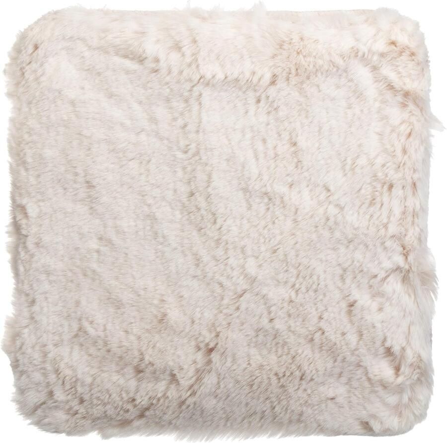 Pluizig imitatiebont tapijt veelzijdig decoratief 1 stuk crèmewit