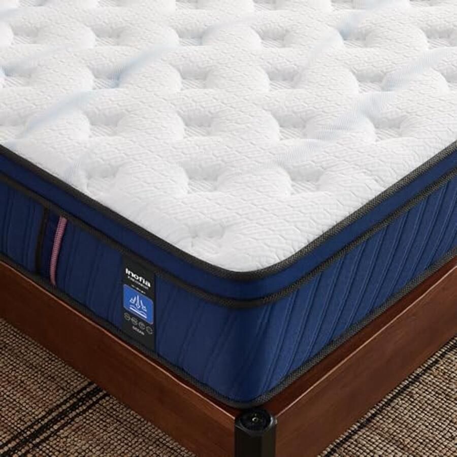 Pocketveringmatras 90 x 200 cm met Traagschuim en 3D Luchttechnologie 30 cm Hoog Comfortabel en Ondersteunend