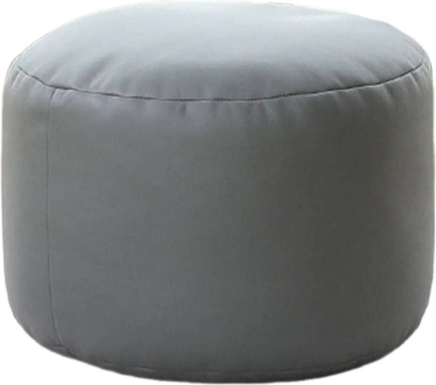 Poef Rond Voetsteun Voor Binnen Ronde Zitzak of Voetenbankje Ergonomisch Ontworpen Poef Ultra Comfortabel & Duurzaam Poef Grijs Groen