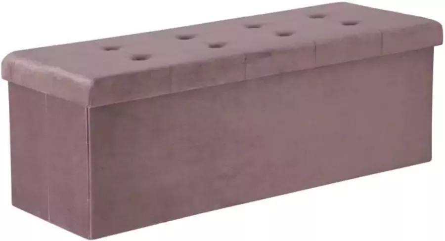 Poef Roze Velvet Opbergpoef Hocker Bankje Schoenenbankje Opslag Poef Woonkamer Hal Slaapkamer