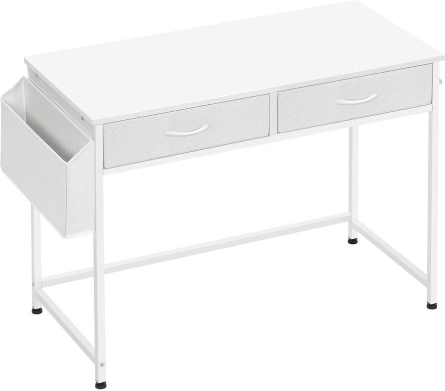 PolderGoods Computertafel Computer Bureau 120x48cm-Werktafel Studietafel Werkplek Woonkamer Studeerkamer WIT